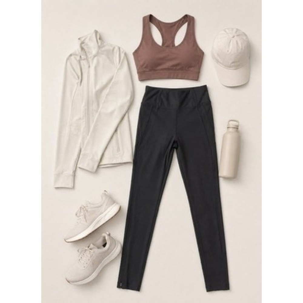 Athleta Black High-Rise, Zip Ankle & Back Pockets, Activewear Pants Size XS